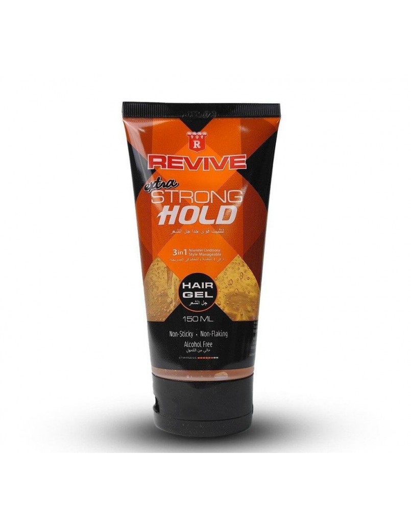 REVIVE EXTRA STRONG HOLD GEL 150ML (BLACK)