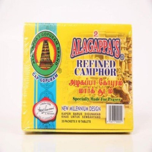 ALAGAPPA'S REFINED CAMPHOR  35PACK X 10TBL