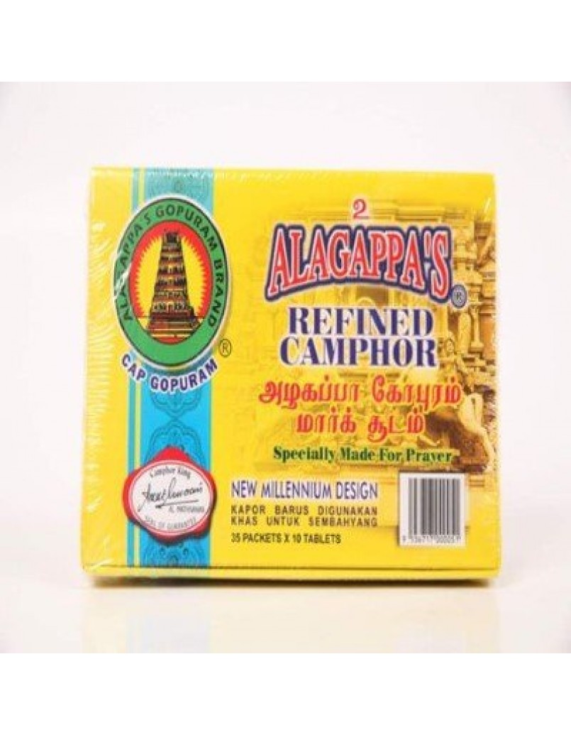 ALAGAPPA'S REFINED CAMPHOR  35PACK X 10TBL