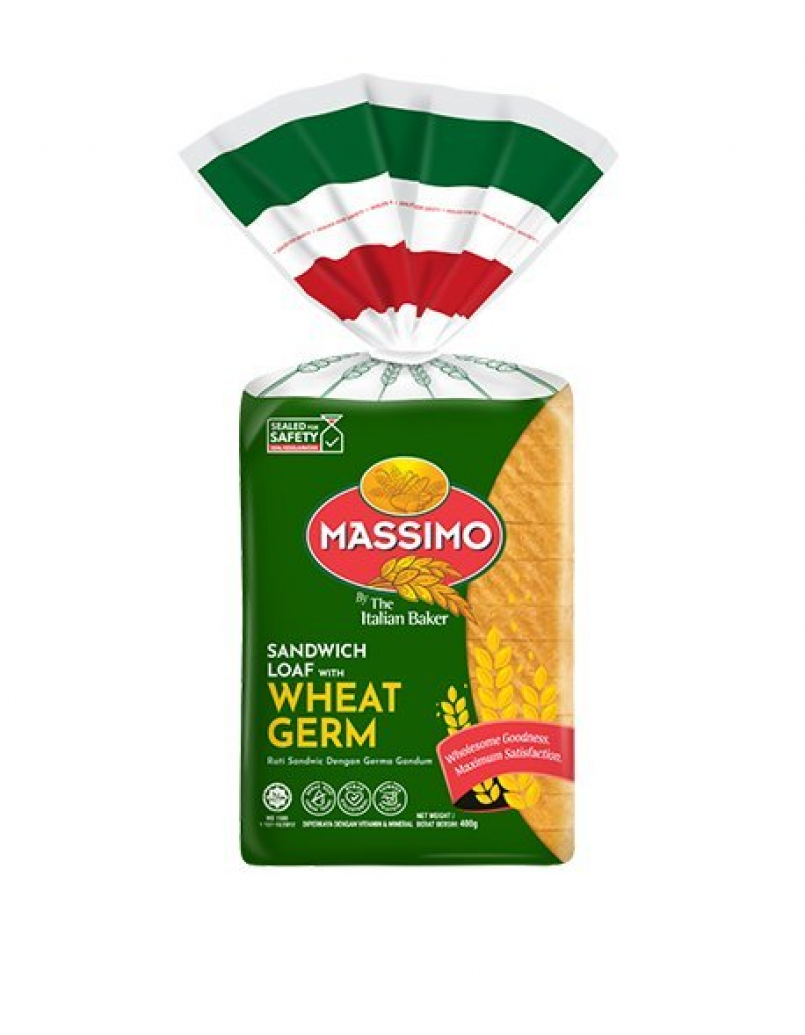 MASSIMO WG SANDWICH WHEAT CERM 400G