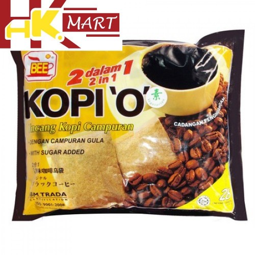 BEE KOPI-O 2IN1 (WITH SUGAR-YELLOW) 25 X26G