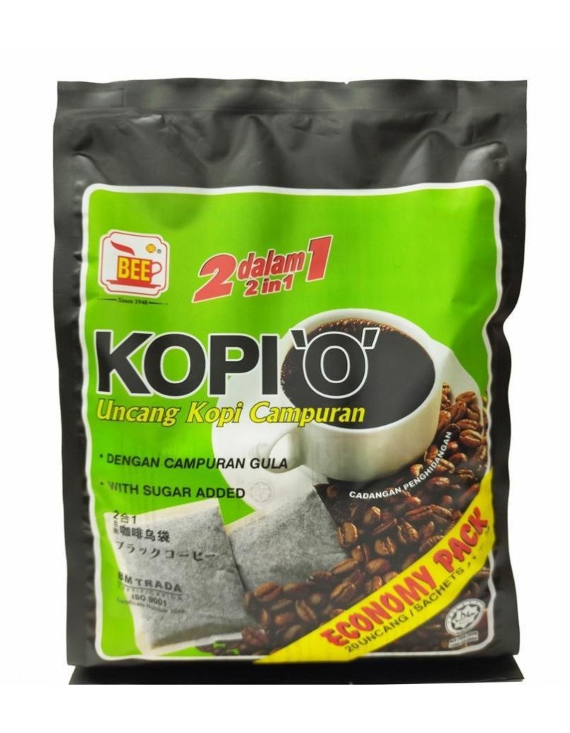 BEE KOPI'O 2IN1 (WITH SUGAR- GREEN) 20 X26G
