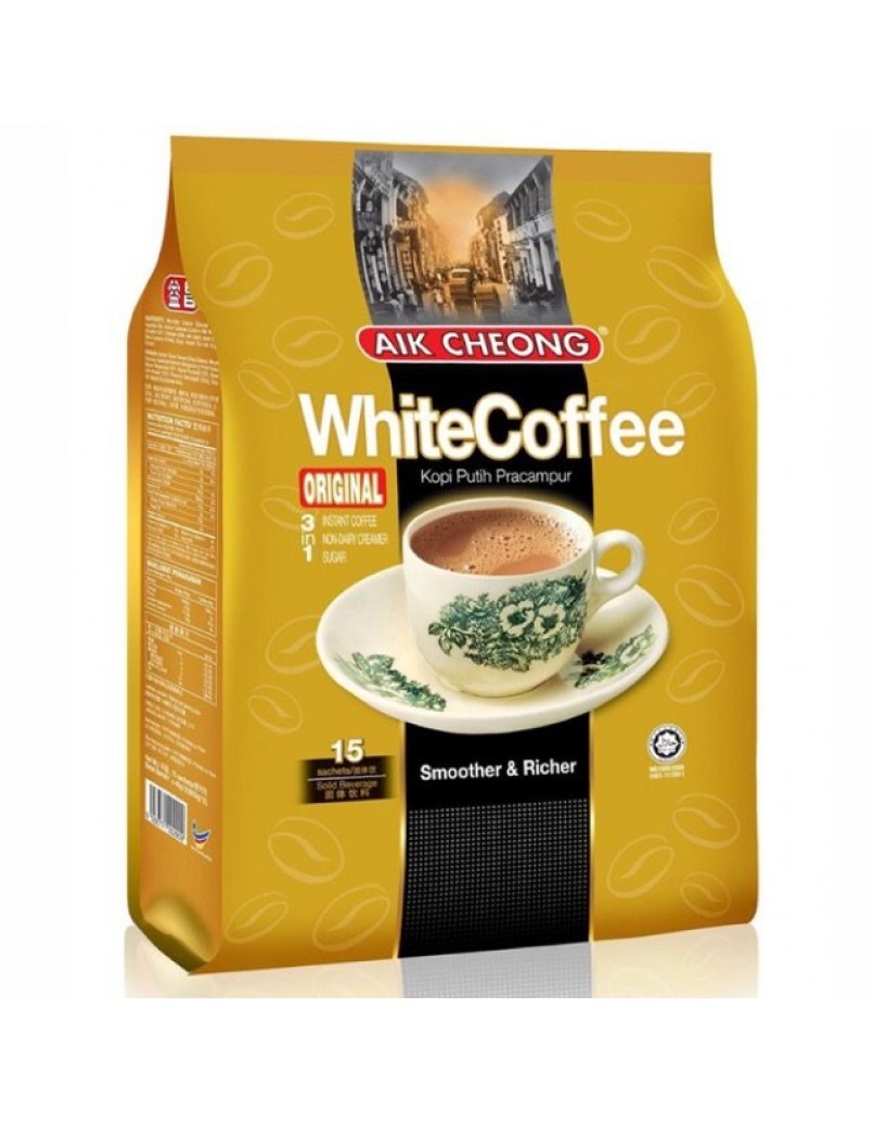 AIK CHEONG 3IN1 WHITE COFFEE-ORG 15X40G