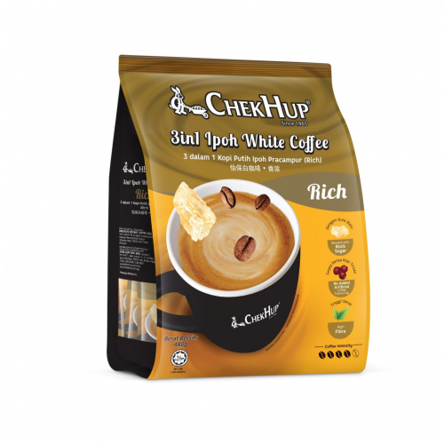 CHEK HUP 3IN1 IPOH WHITE CFE(RICH) 15 X40G