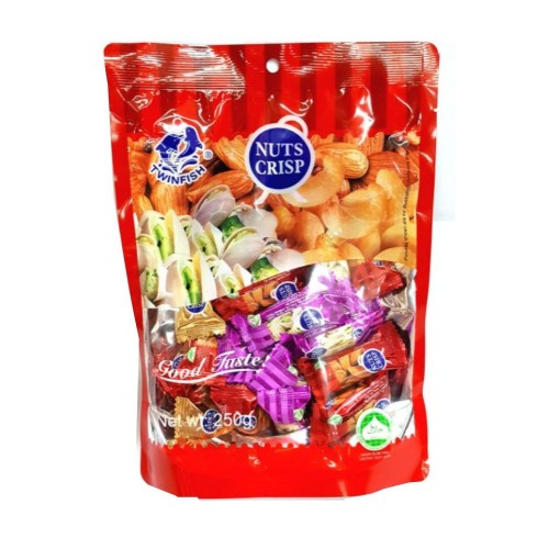 TWINFISH NUTS CRISP PEANUT CANDY 250G