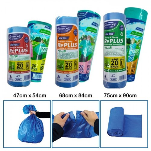 SEKOPLAS REPLUS GARBAGE BAG (S) 90'S