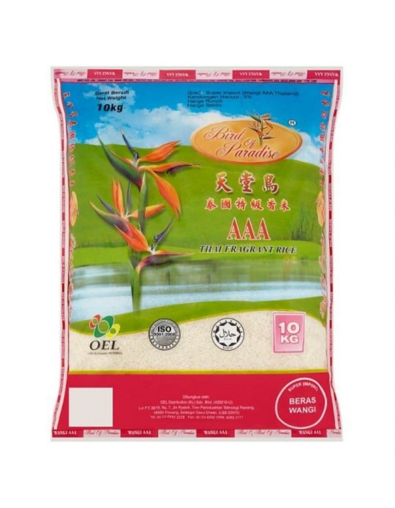 BIRD OF PARADISE THAI FRAGRANT RICE 10KG