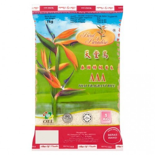 BIRD OF PARADISE THAI FRAGRANT RICE 1KG