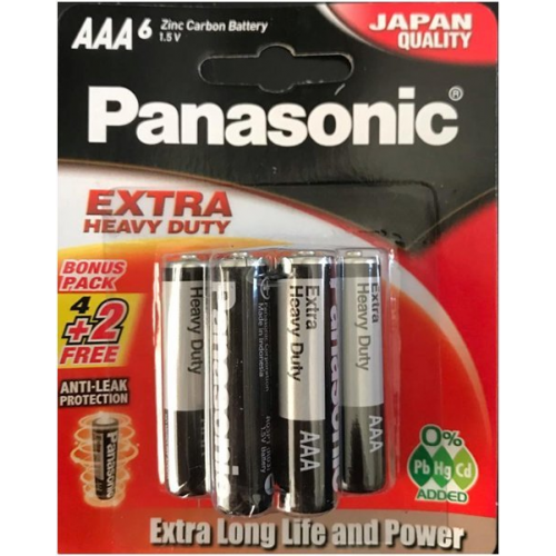 UM-3SHD/4B+2 PANASONIC EXTRA AA 6'S