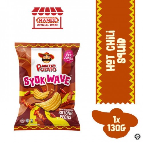 MISTER POTATO CRISPS SYOK WAVE HOT CHILI SQUID 65G