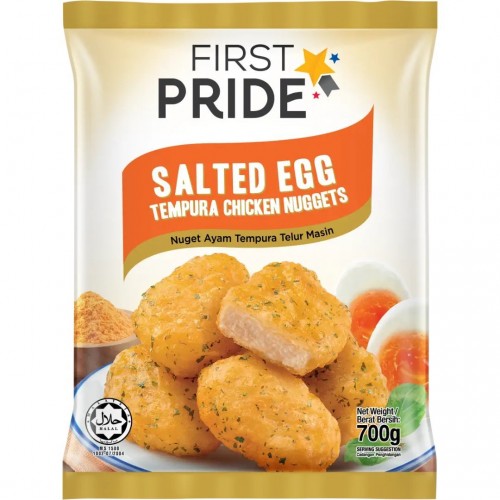 FIRST PRIDE SALTED EGG TEMPURA CHICKEN NUGGET 800G