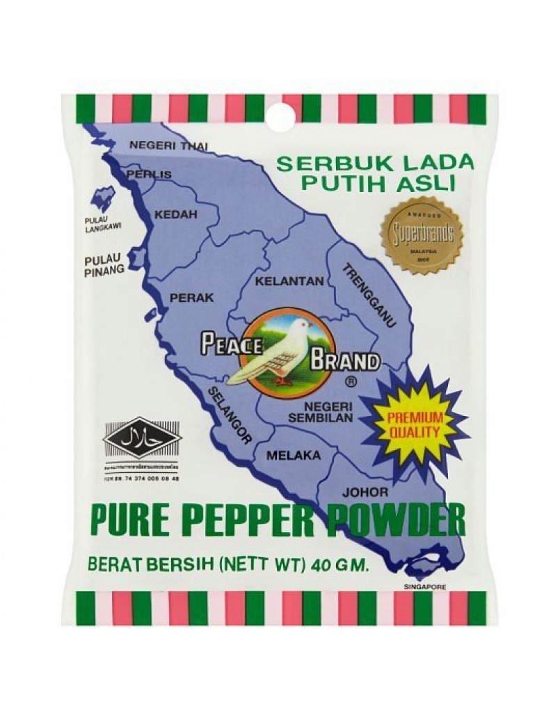 PEACE WHITE PEPPER POWDER 40G