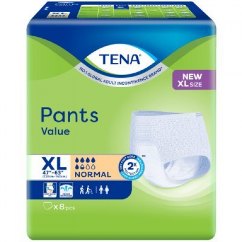 TENA PANTS NORMAL APAC2 (XL) 8'S