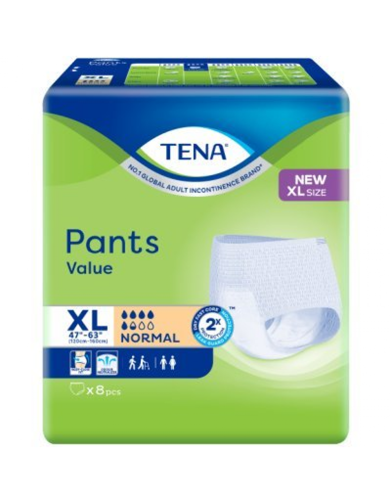 TENA PANTS NORMAL APAC2 (XL) 8'S