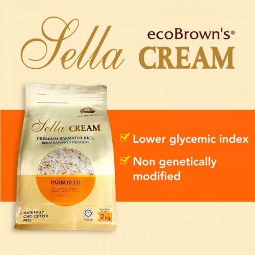 ECOBROWN'S SELLA CREAM PARBOILED BASMATHI 2KG