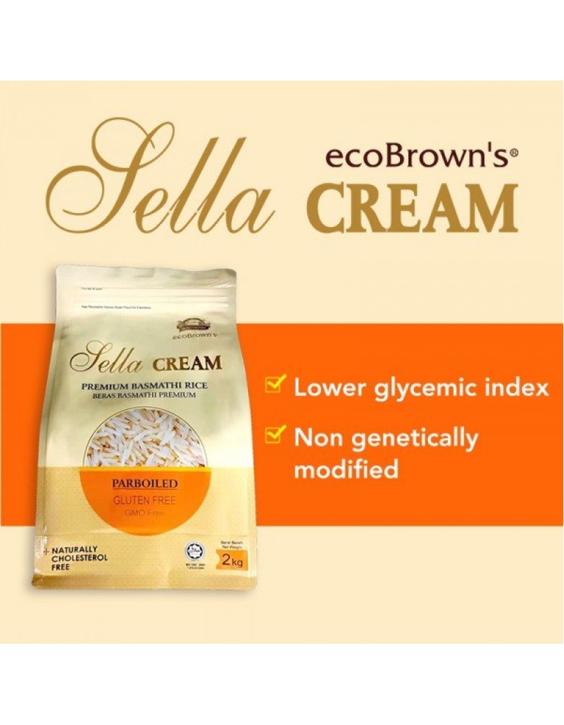 ECOBROWN'S SELLA CREAM PARBOILED BASMATHI 2KG