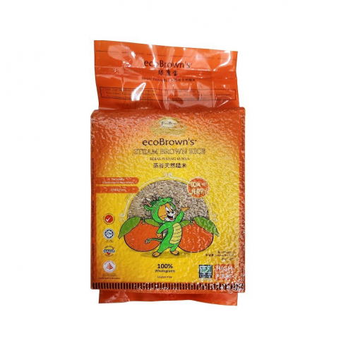ECOBROWN'S STEAM BROWN RICE 2KG