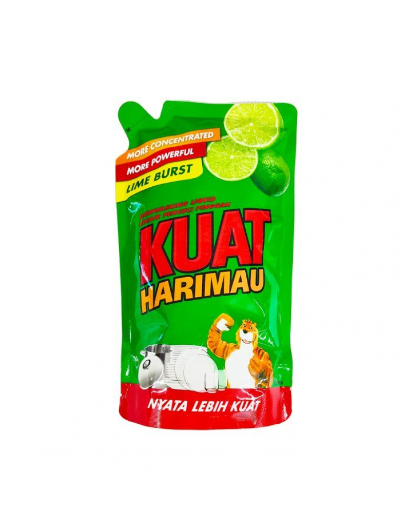 KUAT HARIMAU DISHWASING LIQUID (LIME) REFILL 650ML